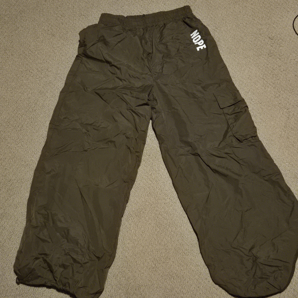 SHEIN Olive Joggers with Pocket Detail